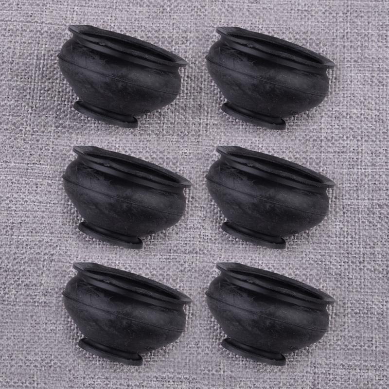 NEW 6pcs 11mm Universal Car Tie Rod End Ball Joint Dust Boots Covers Gaiters Black Rubber