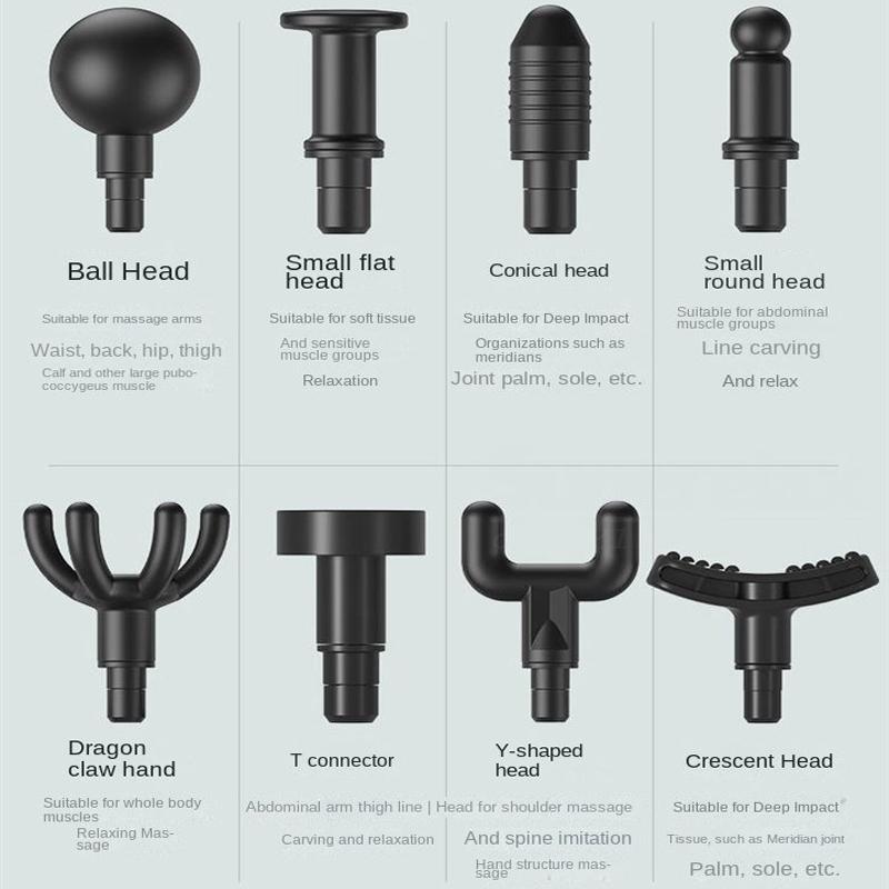 99 Level Muscle Message Gun Fascia Body Massager LED Bildschirm Wiederaufladbare Fascia Gun Mit 8 Massageköpfen Für Fitness Muskelmasse