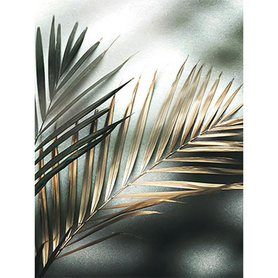 

Скандинавский декор для дома - Холст с золотым пальмовым листом 60x90cm (painting core)