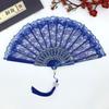 Sex Underwear Retro Lace Women's Fan Summer Orchid Fan Dance Performance Photography Photo Props Folding Fan
