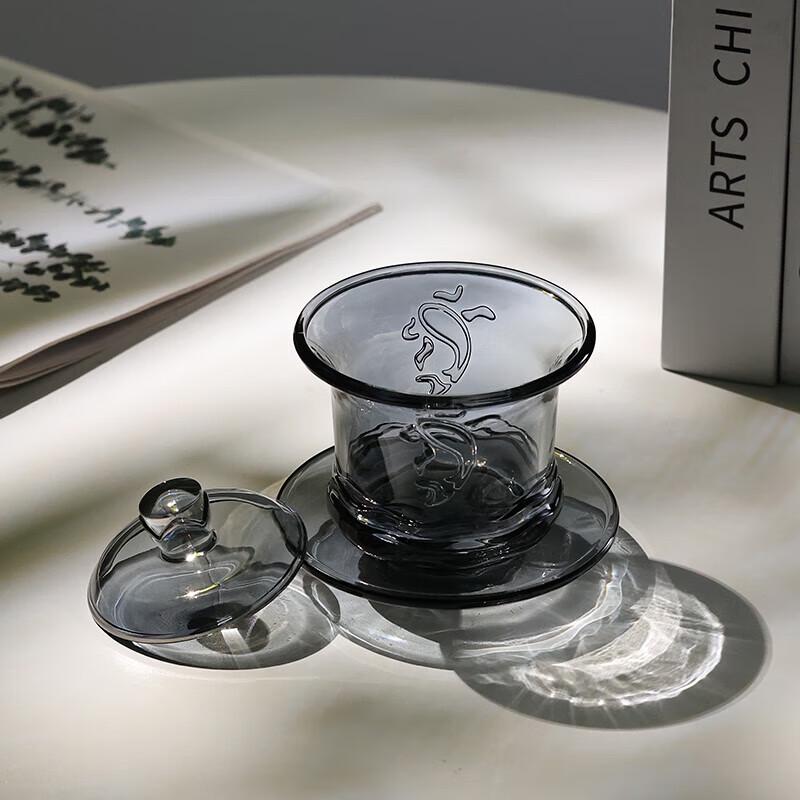 Wuzuo Ruyudesui Glass Gaiwan Tea Cup