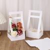 3/5Pcs Handheld Flower Box Kraft Paper Rose Flower Bouquet Basket Wedding Birthday Party Gift Wrap Packaging Box Home Decoration