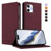 Leather Wallet Flip Case with Card Slots Stand Function, Shockproof Protective Cover for iPhone 12 11 Pro Max Pro Mini XS XR X