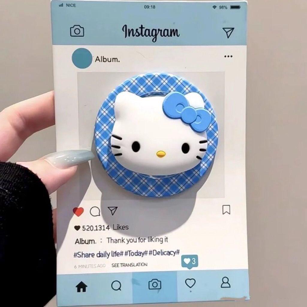 Trendy Cute Kitty Cat MagSafe Magnetic Phone Holder: Retractable, Foldable, Strong Adsorption, Convenient for Women