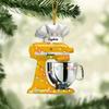 1pcs Christmas Pendant Creative Kitchen Mixer Decoration Christmas Tree Hanging Ornaments Funny Cartoon Family Home Decoration