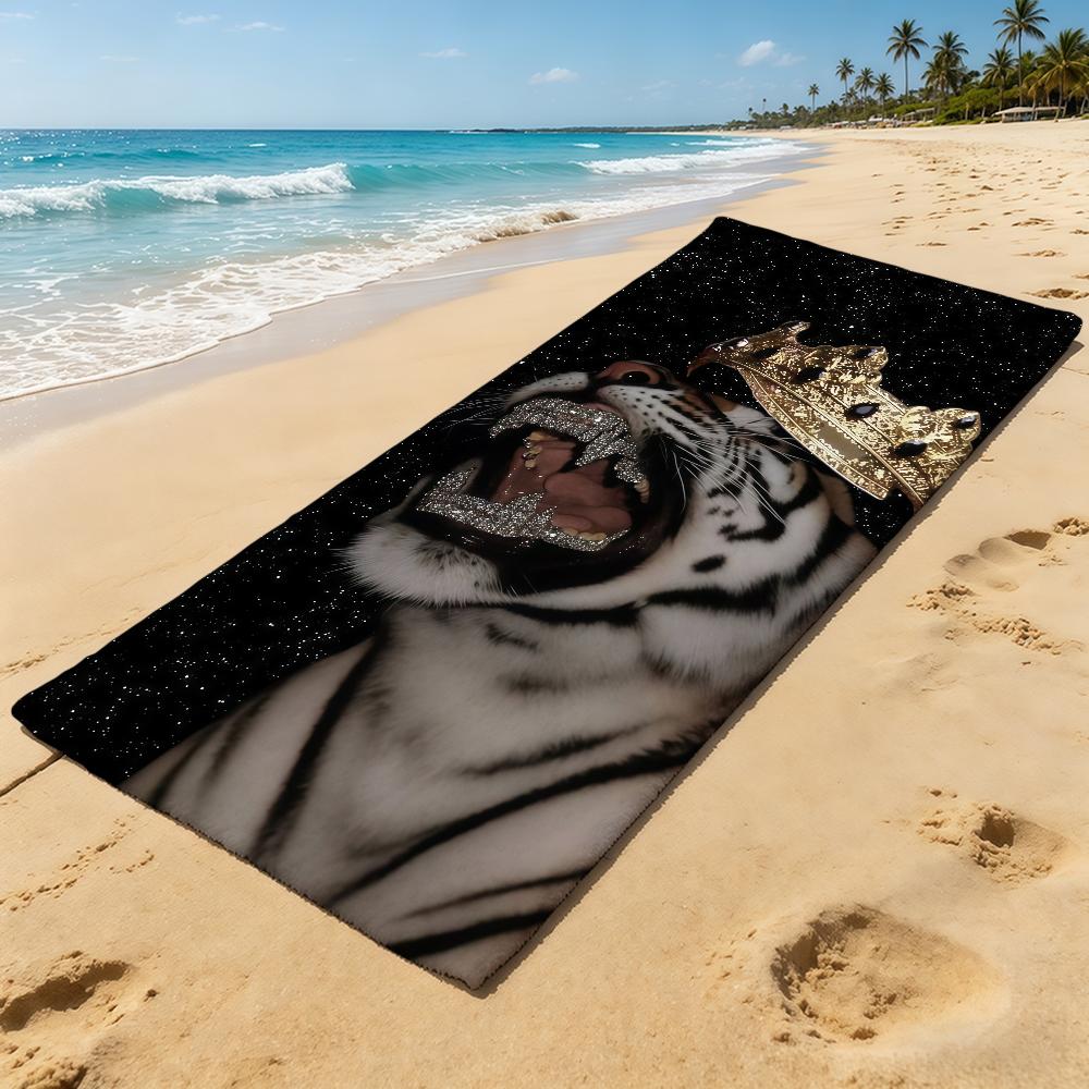 Animal Cool Diamond Towel For Outdoor Camping Beach Towel Super Absorbent Quick-Drying Summer Towel