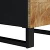 Highboard with 3 Doors 40x33x110 cm Solid Mango Wood & Iron