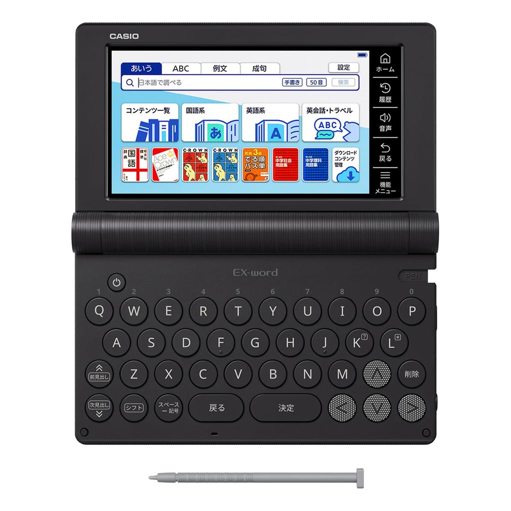 Casio Electronic Dictionary for Junior High School 180 Special Set Ex-word Students, XD-SA3900BK, Contents, Black, XD-SAN39BK,