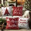 Christmas Pillowcases: Let It Snow, Merry Christmas, and More Festive Designs! Sofa Room Cushion Cover Home Decoration Gift