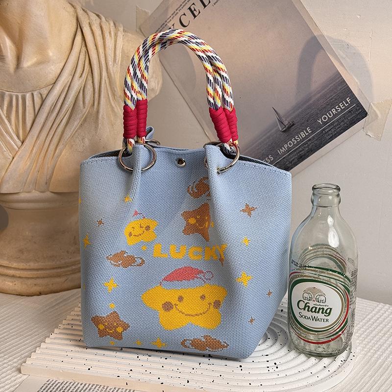 2025 Knitted Hollow-out Flower Handbag: Versatile, Large Capacity, Stylish Souvenir Gift