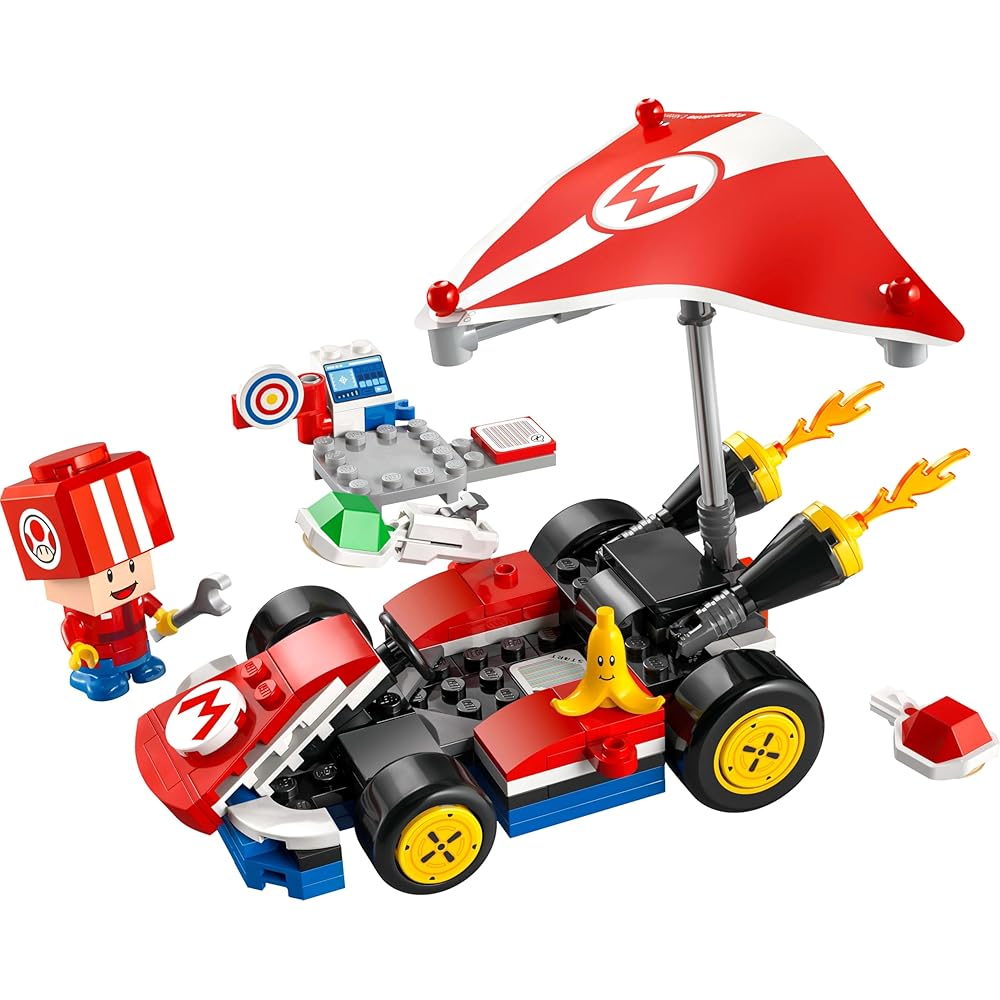 LEGO Super Mario Mario Kart Standard Kart Toy for Kids Ages 7-9 Building Blocks