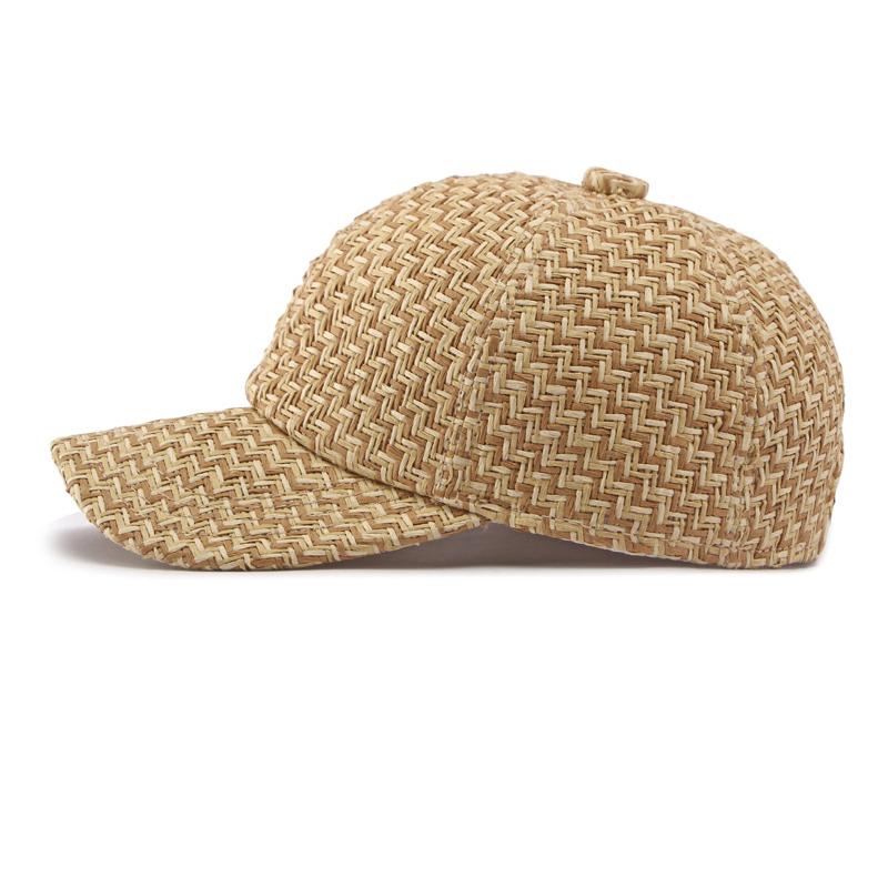 Sombrero de Verano para Hombre Gorra de Béisbol de Paja Sombrero Protector Solar para Exteriores Gorra Transpirable para Mujer