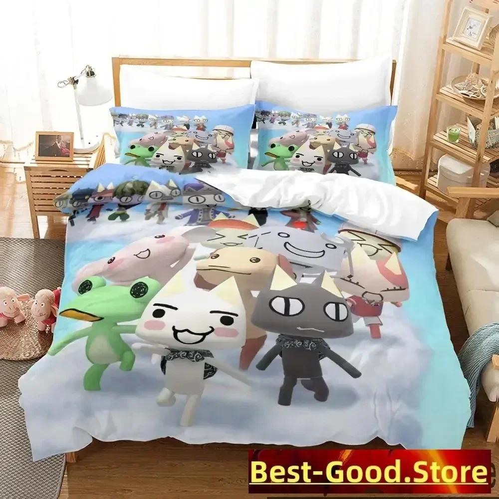 Druk 3D Toro Inoue Anime Doko Demo Issyo Zestaw Pościeli Chłopcy Dziewczęta Rozmiar Twin Queen King Poszwa na Kołdrę Poszewka Poduszka Łóżko chłopcy Dorosły