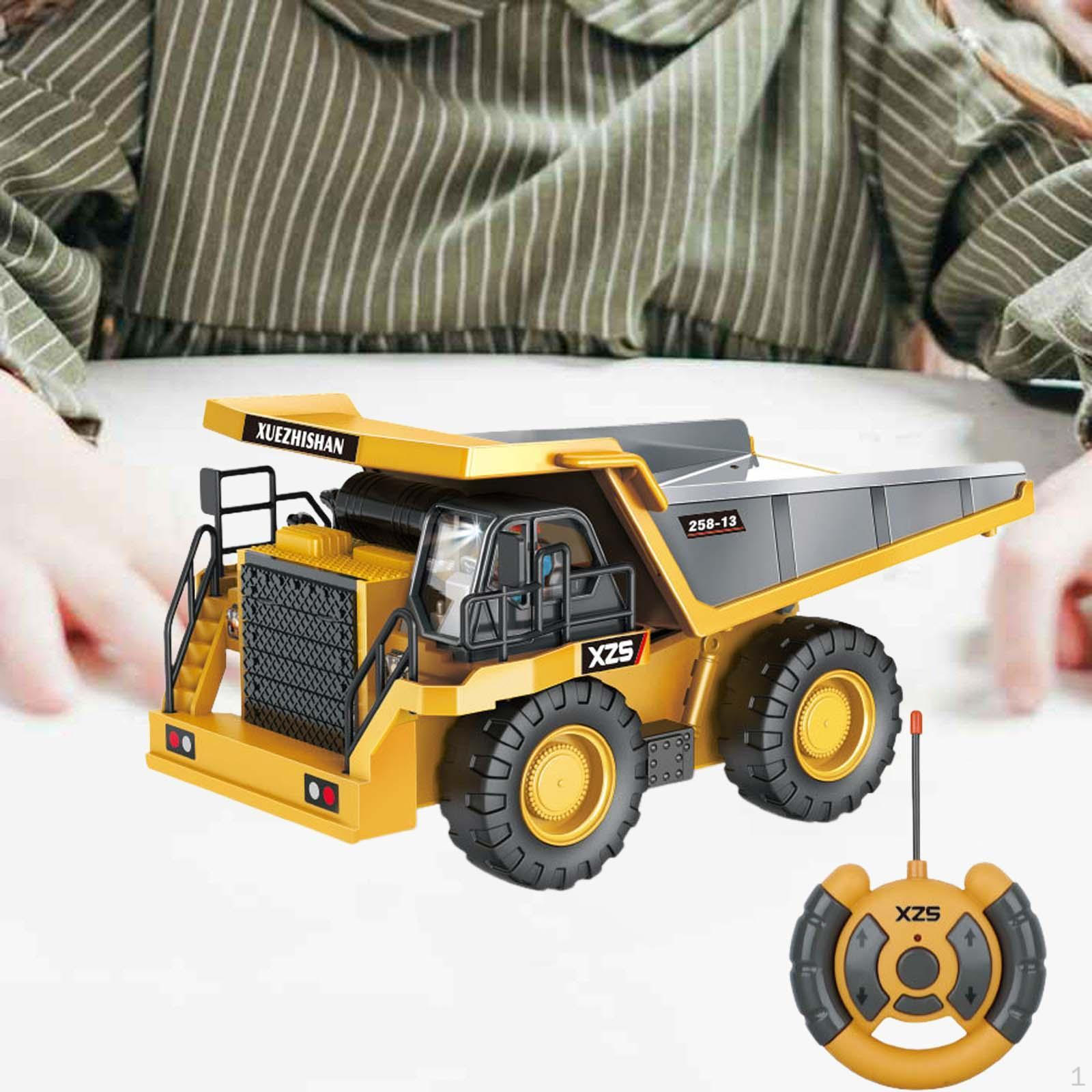 

1:24 радиоуправления, модель самосвала, пульт дистанционного управления со световыми и звуковыми эффектами, 6 каналов для