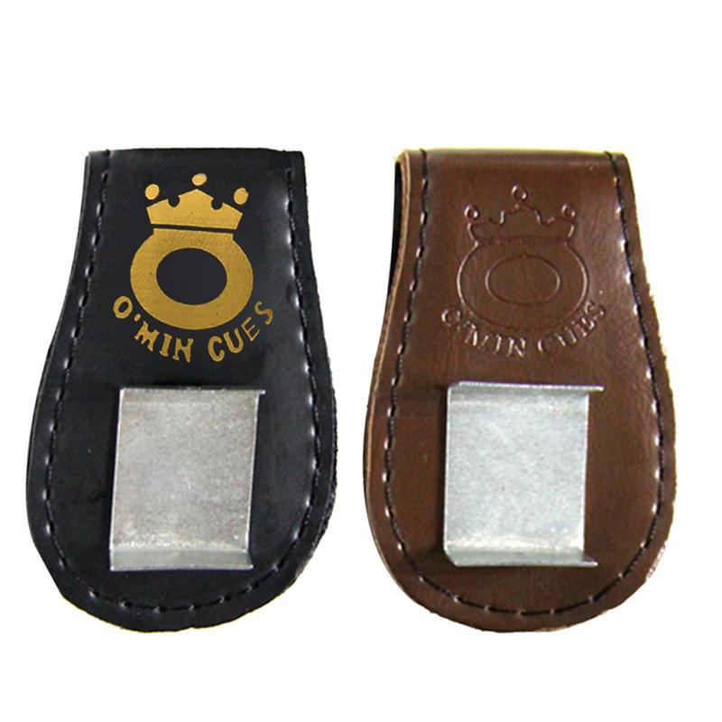 Magnetische Kreidetasche, Kreidehalter aus Leder für Billard-Queue, magnetischer Gürtelclip, kompaktes und fein genähtes Billard-Zubehör