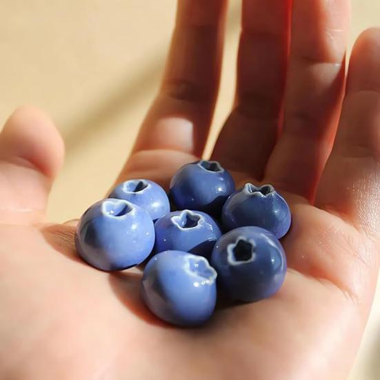 5/6/10Pcs 3D Blueberry Fridge Magnet DIY Home Office Kitchen Locker Fridge Resin Mini Berry Fruit Magnetic Decoration Ornament