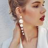 Cross-Border Style Imitation Pearl Long Earrings: Simple, Exquisite, and Unique Design with Small and Large Pearl Studs