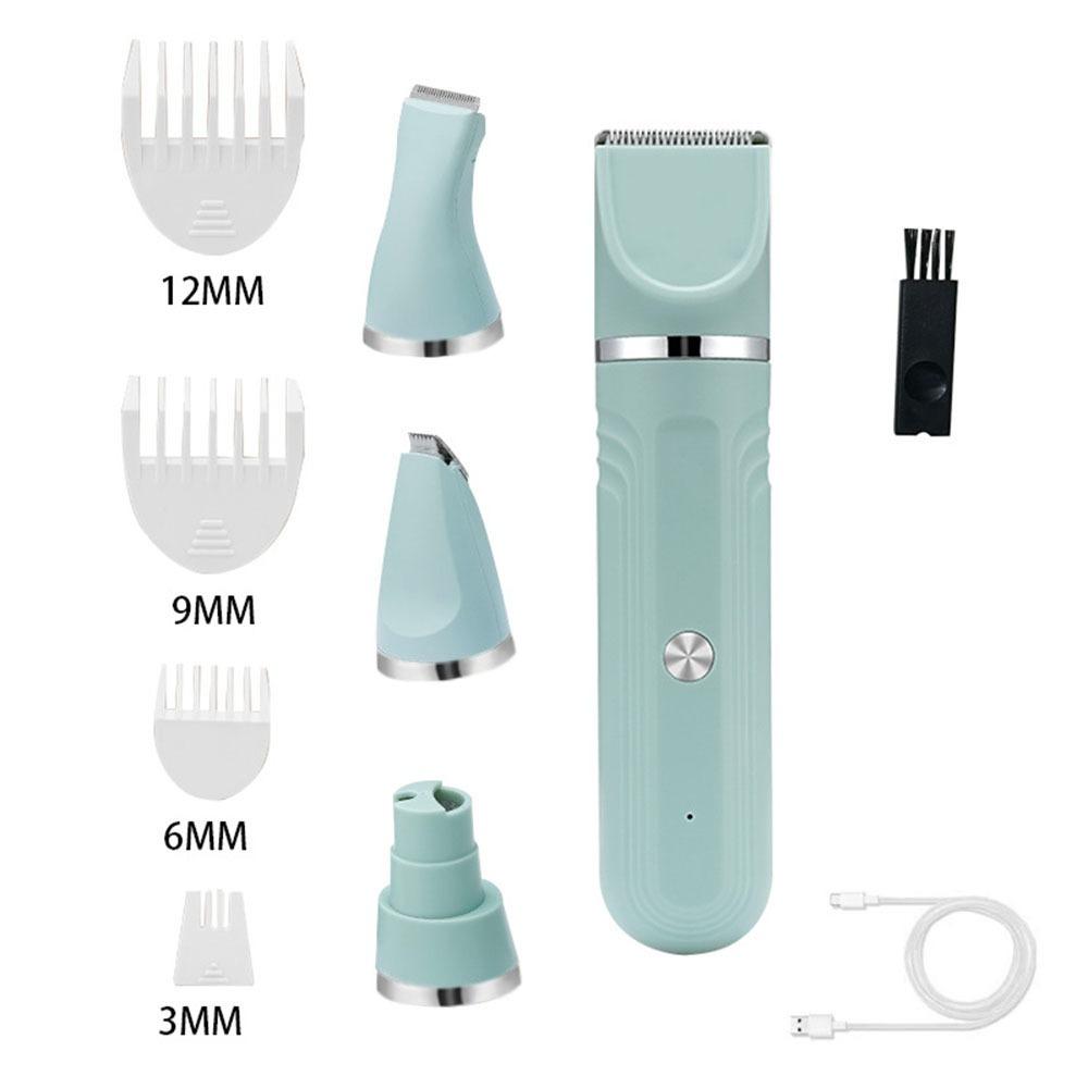 High Power 4 In 1 Electric Pet Hair Shaver 4 Different Blades Pet Grooming Clipper  Cat Grooming