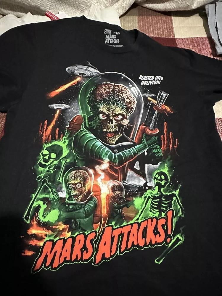 

Mars Attacks 90s T shirt Blasted Into Oblivion Black Unisex S-5XL Unisex T-Shirt XXXL