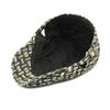 Spring Autumn Hat Women's Retro Plaid Beret Color Block British Peaked Cap