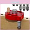 Jig Kit Dowel 310mm Self Centering Drill Guide Locator With 8 Steel Bushing Woodworking Aluminum Alloy Hole Puncher