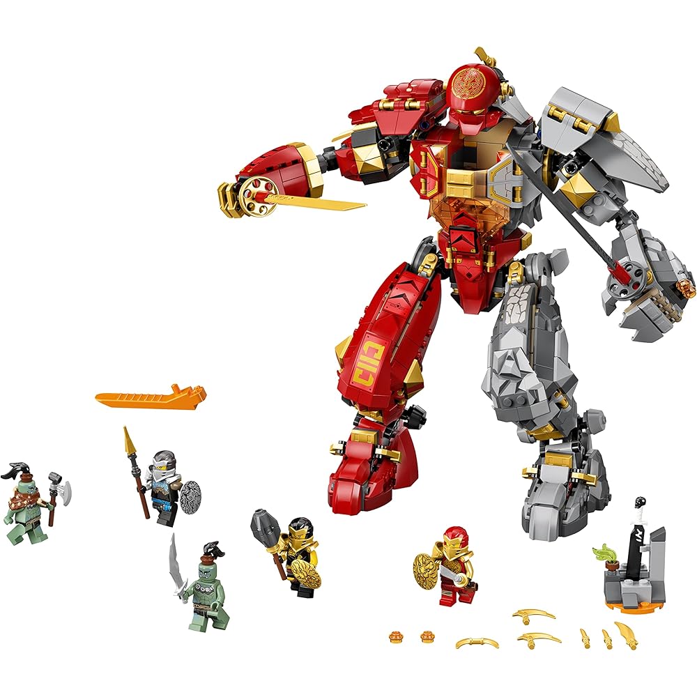 LEGO Ninjago Giant Mech Firestone 71720 Building Set with Action Figures and Accessories
