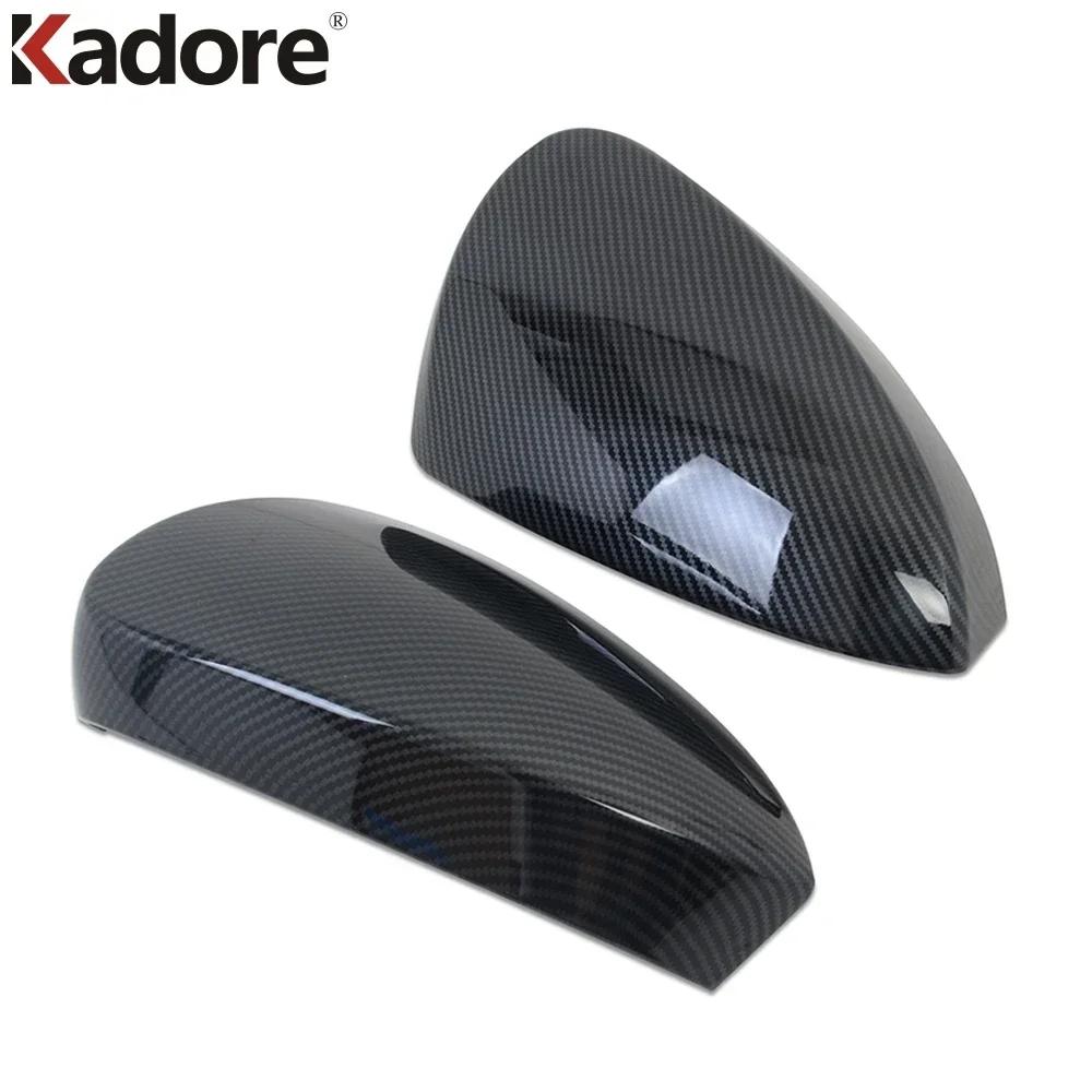 Rearview Mirror Cover Trim For Toyota Rush 2018      2024 Carbon Fiber Car Side Wing Mirrors Cap Accessories