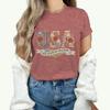 Causal 250th Anniversary Floral USA T-Shirt Women Retro Patriotic Rose Daisy Flowers Tee Fashion Independence Day 2026 Shirt