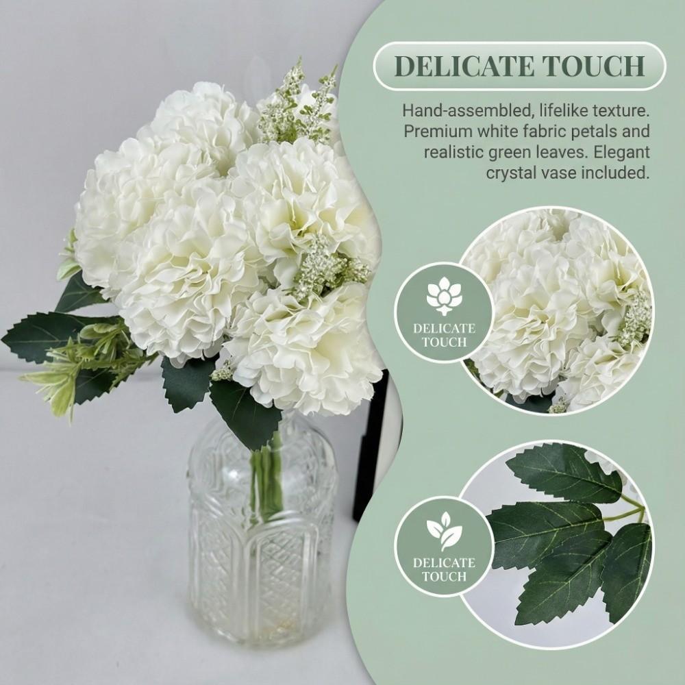 New 30CM Peony Silk Flowers Gifts DIY Artificial Peony Bouquet 7 Heads Fake Flower Table Decor