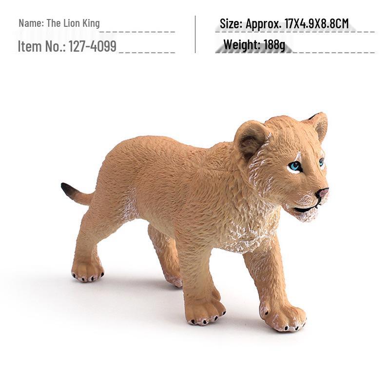 Lion King Wild Animal PVC Figure - Children s Cognitive Toy Decor
