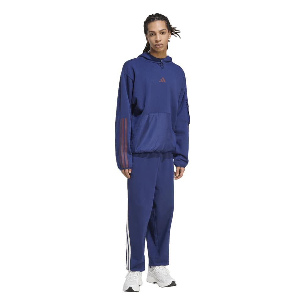 adidas Men's Sweatpants KIT 3-Stripes Dark Blue Off-White L RG576 KW2365
