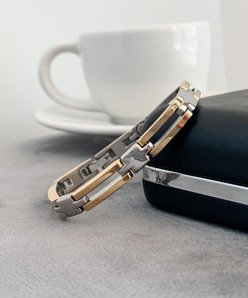 Sabona London 329 Lady Executive Slim Bar Duet Magnet Bracelet