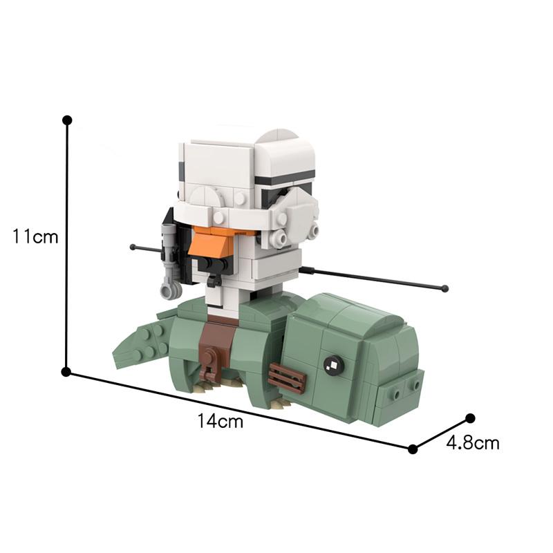 Buildmoc Star Movie Figures Vader-Anakined Ewoked Ahsokaed Kuiils General-Grievous Model Building Blocks Kids Toys for Children