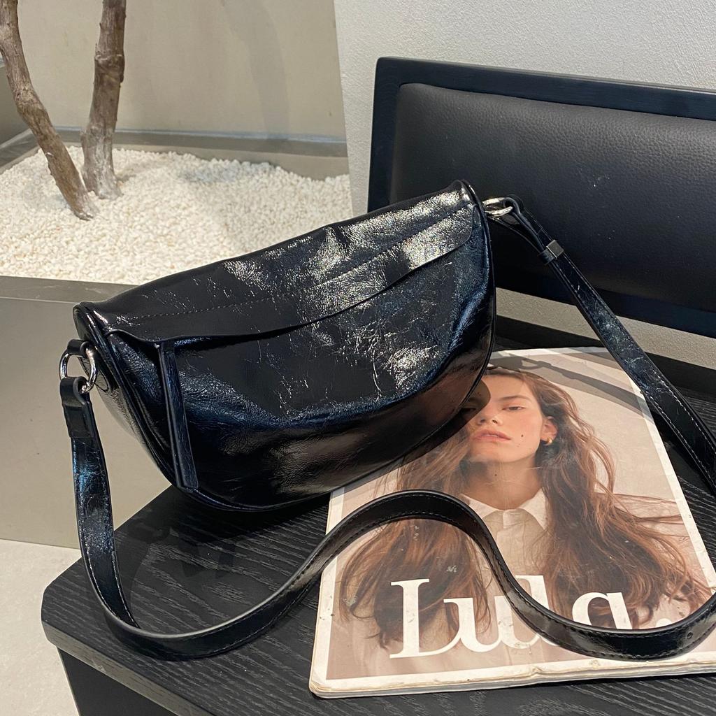 Damen-Knödelbeutel aus Rindsleder, Damen-Crossbody-Ledertasche, Praktische Pendlertasche, Weiche Ledertasche