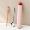 With Storage Box Student Flatware Set Dopamine Style Chopstick Spoon Camping Cutlery Set  School