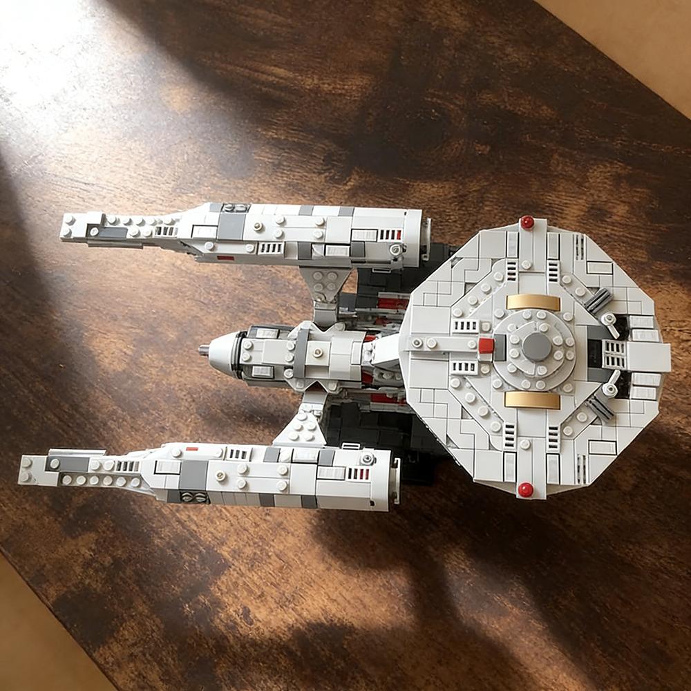 Moc Shop Buliding Blocks Alternate Model Spaceship Midi-Scale USS Enterprise  Construction DIY Assembly Toys Gifts