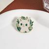 Forest System Plant Cat Enamel Pin Gentle Healing Cat Brooch Minimalist Animals Lapel Badges Gifts For Friends