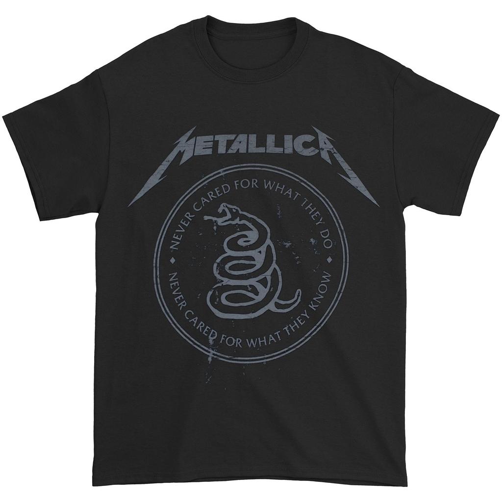 Men's Metallica Snake Black T-shirt Black