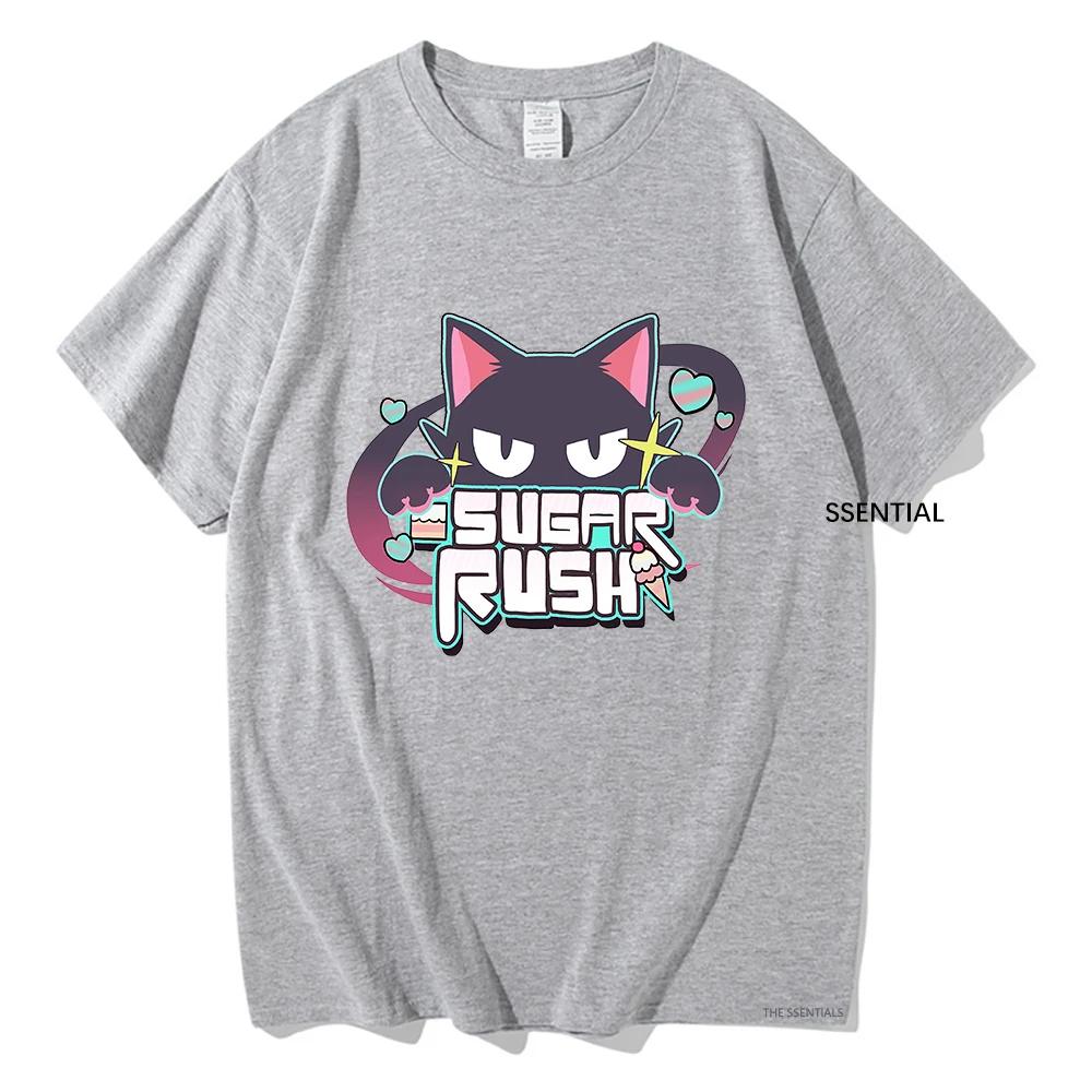 Blue Anime Archive T-shirt Sugar Rush Fun Women's Clothing Unisex Street Clothing Manga Role Playing Dress Pattern T-shirt