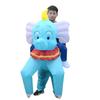 Fantasia Inflável Azul Dumbo para Montar Adulto Cosplay Performance Festa Cartoon Fantoche Traje Roupas de Uso Especial Adereço de Personagem