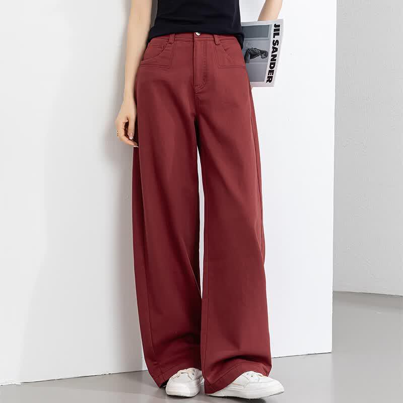 Fanzhen Women's High-Waist Wide-Leg Casual Jeans
