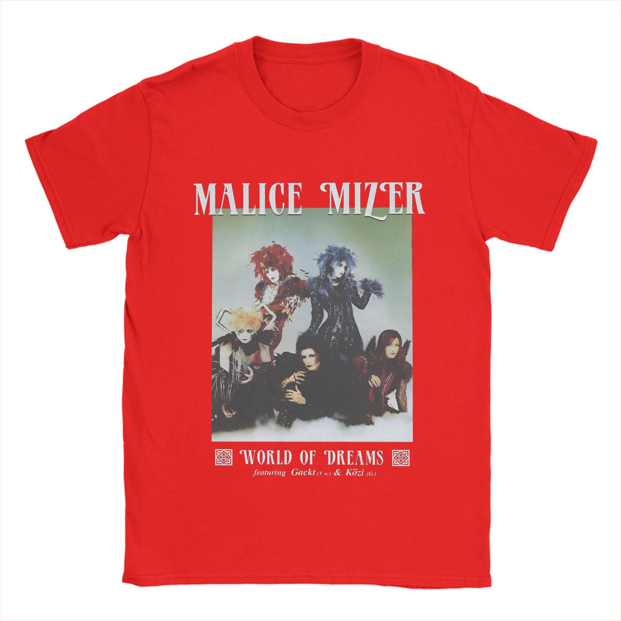 

Malice Mizer Мужская футболка Японская рок-группа Crazy Tees Футболка с коротким рукавом и круглым вырезом 100% хлопок Идея подарка Одежда S
