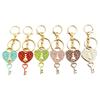 Versatile Heart Keychain Pendant with Full Diamond Design