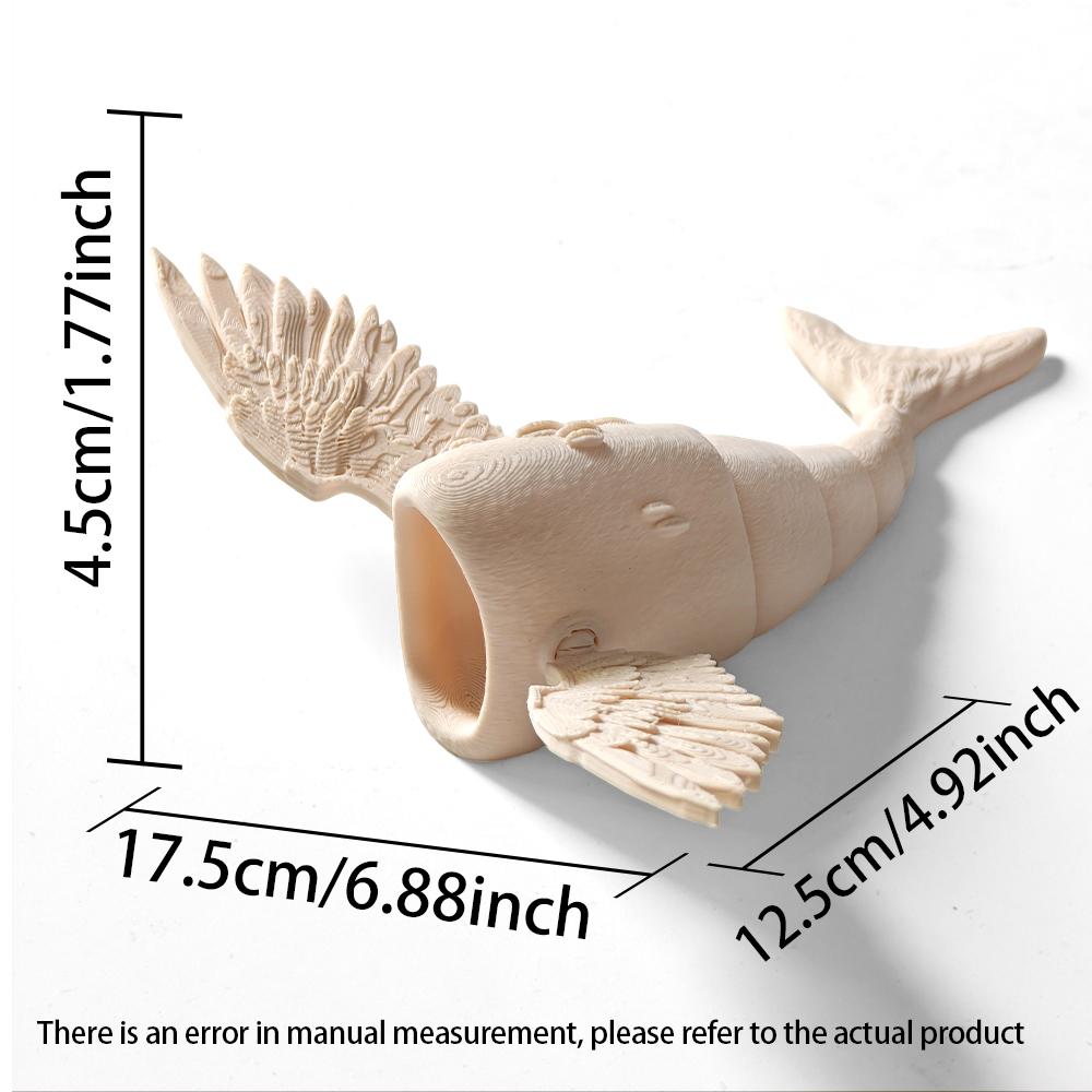 Bloop vs El Gran Maja Mořské stvoření 3D tištěné figurky Flexibilní Fidget hračky Hlubinný monstrum Sběratelská sada pro milovníky oceánu
