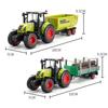 Metallo Pressofuso 1:32 Modello Trattore Agricolo Suono e Luce Bambini Ragazzi Giocattolo Auto Modello di Trasporto Collezione Voiture Miniature