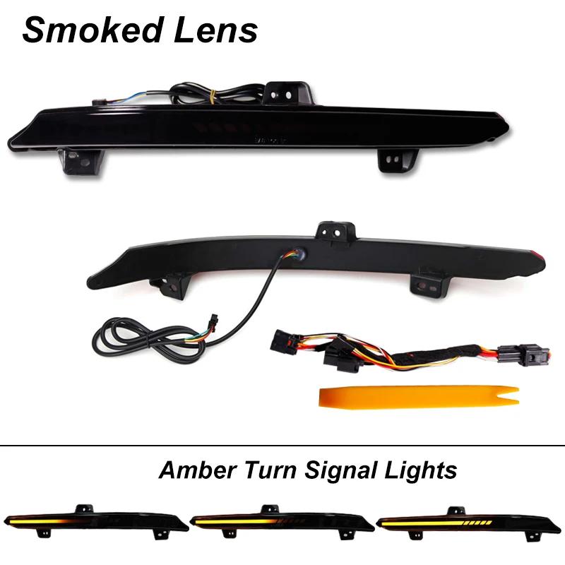 iJDM Car Bumper Reflector Lights For Honda Accord Sedan, Function as Tail/Brake, Turn Signal Lights & Rear Fog Lamps 2018-2022