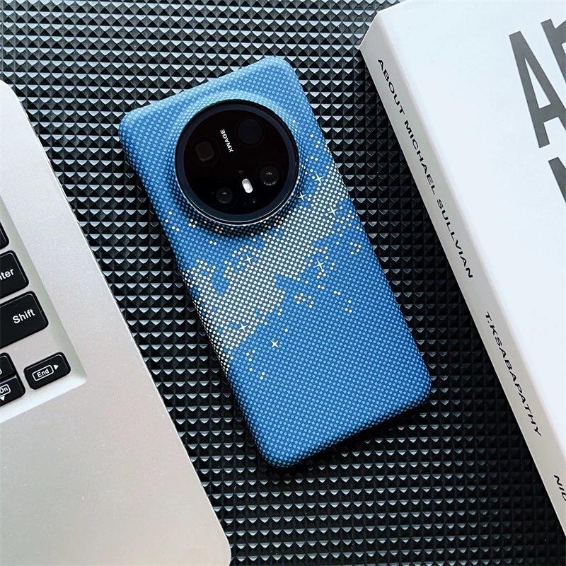 Applicable To Huawei Mate11PRO Mobile Phone Case Carbon Fiber Pattern Magnetic Suction Magic1 Kevlar Anti-drop P11 Protective Case