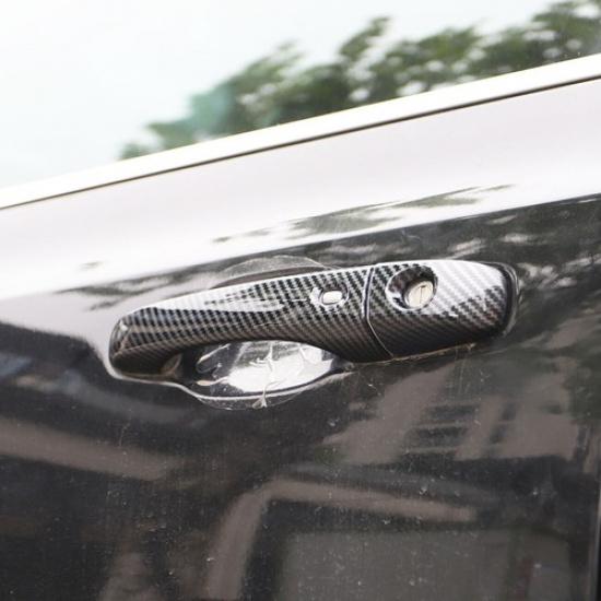 Carbon Fiber Door Handles Decor Shell Cover Trim For Chrysler 300 11+ Accessorie