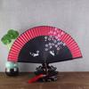 Classical Silk Folding Fan Chinese Style Dancing Foldable Feather Fan Portable Crafts Gift Creative Wedding Party Photo Props