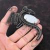 Rainbow Moonstone Pendant Copper Wire Wrapped Pendant Gemstone Jewelry Handmade Pendant Dragon Pendant Beautiful Copper Jewelry Gift For Him